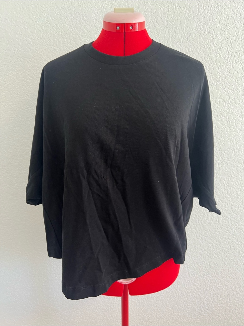 Zara Black Short Sleeve Crewneck Tee XS